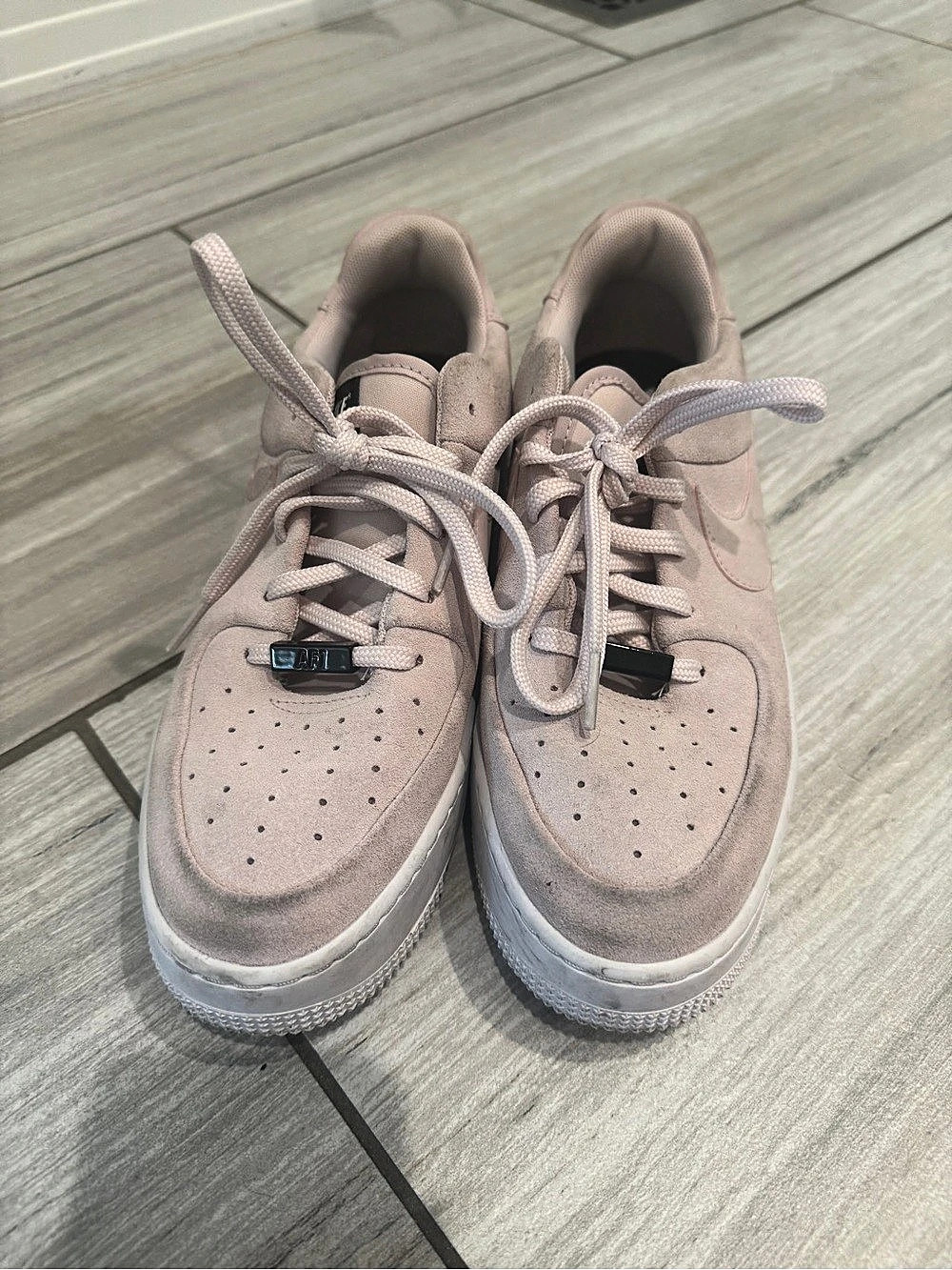 Nike Air Force 1 '07 Pink & White Sneakers US 9